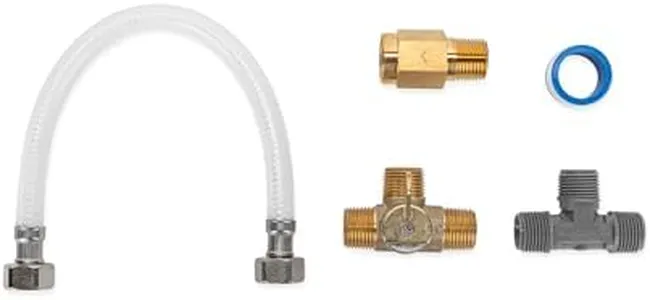 Camco RV Quick Turn by-Pass Kit | Made with a Reinforced Hose | by Pass The Water Heater with a Single Turn | (35983)