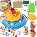 Arts and Crafts for Kids Ages 8-12, Pottery Wheel for Kids, Complete DIY Clay Wheel Pottery Kit for Beginners, Kid Crafts Toys Gifts for Girl Boys Ages 6 7 8 9 10 11 12 13 Year Old Christmas Birthday