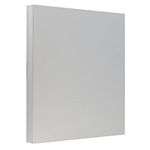 JAM PAPER Vellum Bristol 110lb Index Cardstock - 215.9 x 279.4 mm (8 1/2" x 11") Letter Coverstock - Grey - 50 Sheets/Pack