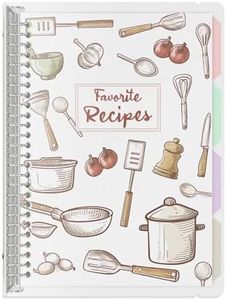 ​​LuBudingJoy Blank Recipe Book to Write in Your Own Recipes​​ – 8.5"x11" Hardcover with Removable Dividers, Holds 140 Recipes (White)