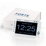 Screaming Meanie Forte Alarm Clock - Extra Large 9” Display, 6 Programmable Extra Loud Alarms, Memory Backup, Night Dimmer, Designed for Elderly, Impaired Vision