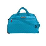 ACEPACK X Verage Cabin Size 20" Polyester Rolling Wheels Duffle Bag for Travel | Luggage Travel Bag for Men & Women (Teal)