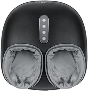 Medcursor Foot Massager Machine with Heat Function, Deep Kneading Massager, Multi-Level Settings & Adjustable Intensity for Home or Office Use (Black)