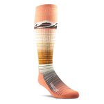 Farm to Feet Hailey Lightweight Ski Merino Wool Socks, Burnt Coral, Small