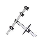 DUEBEL Cabinet Hardware Jig, Adjustable Punch Locator Drill Guide Sleeve Wood Drilling Dowelling Cabinet Hardware Template Tool for Installation of Handles Knobs on Doors and Drawer Pull