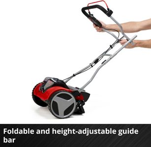 Einhell 18V Walk-Behind Cylinder Lawnmower, 38cm, 45L Grass Box – Mulching, 4 Heights, Bare Tool