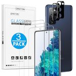 [3+2 Pack] OMOTON Samsung Galaxy S20 FE 5G Screen Protector & Camera Lens Protector, Tempered Glass/Guide Frame/High Definition/9H Hardness