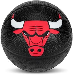 Franklin Sports NBA Chicago Bulls Mini Foam Basketball - Kids 5.5" Inch Toy Basketball for Over The Door + Mini Indoor Basketball Hoops - NBA Fan Shop Soft Foam Indoor Kids Basketballs