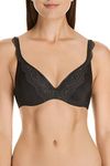 Berlei Women's Underwear Microfibre Barely There Contour Deluxe Bra, Black, 10E