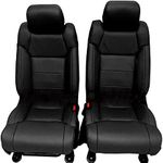 KATZKIN Black Leather Seat Covers C