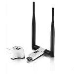 Netis Wireless N 300Mbps Long-Range USB Adapter with Two 5dBi Antennas and USB 2.0 Cradle (WF-2116)