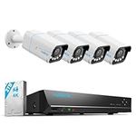 Reolink 8CH 4K Home Security Camera System, 4PCS 8MP 5X Optical Zoom Wired PoE Security Cameras Outdoor, Spotlights for Color Night Vision, 8CH NVR 2TB HDD, Smart AI Detection, 2-Way Audio, RLK8-811B4