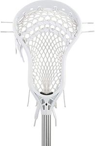 StringKing Complete 2 Pro Midfield Men's Lacrosse Stick with Mark 2V Head and Metal Attack Shaft (White/Silver)