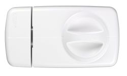 Abus 532702 7010 W Additional Door Lock with Rotating Knob Hanlde, White