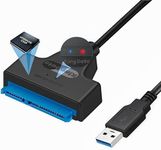KingData USB 3.0 to SATA Adapter Cable for 2.5" SSD HDD Drives - SATA to USB 3.0 External Converter and Cable, USB 3.0 - SATA III converter