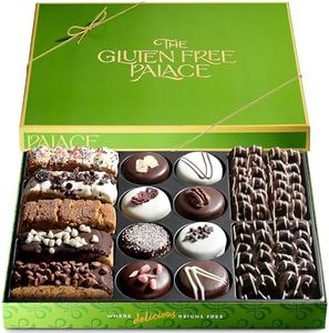 Gluten Free Palace Assorted Biscotti, Cookies, and Pretzels Gift Box – Gluten Free Mother's Day Gift – Father's Day Treats - Birthday, Family, Men, Women (15 Flavors)