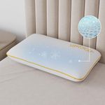 SleepyCat Orthopedic CoolTEC™ Memory Foam Pillow for Better Shoulder and Neck Support, 1 Piece (Standard Size, 25x16 inches, White)