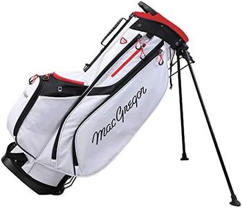 MacGregor Golf Response Stand Bag with 9" 6 Way Divider Top- White/Red