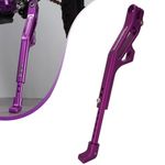 JFG RACING Motorcycle Kickstand,Motorcycle Side Stand Adjustable,Foot Brace Parking Leg Support for Sur Ron Light Bee S/X Segway X160/X260-Purple