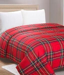 Home Tresor - Trapunta Invernale Singola Imbottita in Morbida Microfibra, Piumone Letto Autunno Inverno Traspirante Anallergico Scozzese 1 Piazza 170x250 cm, Tartan 9