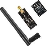 NRF24L01 + PA + LNA Wireless Module 2.4G RF Transceiver with Antenna 2.4 GHz + NRF24L01 8 Pin Socket Breakout Adapters for Arduino