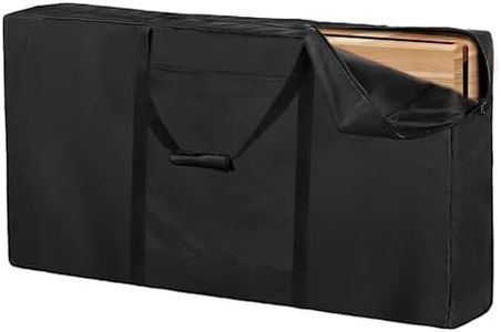 Andacar Cornhole Carrying Case, Professional Bean Bags for Cornhole Game Boards Carrying Bag Regulation Cornhole Board Covers Black (17" L×8" W×13" H)