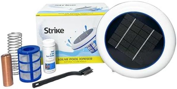 Solar Pool Ioniser, Floating Water Cleaner and Purifier Keeps Water Clear, Kills Algae in Pool, Tested for Australian Conditions