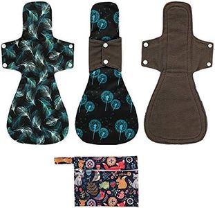 ReUseLife Washable Cloth Menstrual Pads/Mama Cloth/Reusable Sanitary Pads (Forest, 16 inch/Overnight)