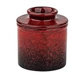 Pottery Butter Keeper Crock Bell Shape Butter Crock Red French Butter Dish Butter Crock For Counter With Water Ceramic French Butter Keeper Butter Keeper Crock To Leave On Counter