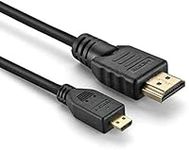 Cablen | HDMI cable for Panasonic Lumix DC-TZ95EB, DC-TZ200, DC-TZ200EB, DMC-FT3 Digital Camera - Length = 6.5ft / 2M