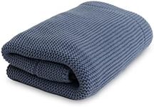 Natemia Knitted Baby Receiving Blanket, Ultra Soft Organic Cotton 30”x 40” Stroller and Nap Time Toddler Blanket