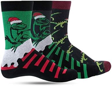 LUTHER PIKE SEATTLE Christmas Fun Socks For Men: Dress Socks Colorful for Festival Costume