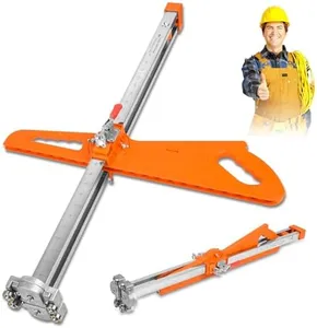 BTYCityMao Drywall Cutting Tool - 2025 Upgraded Drywall Cutter - Drywall Cutout Tool With Extended Nylon Handle - Foldable Drywall Tools With 19 Built-In Metal Wheels - Sheetrock Tools