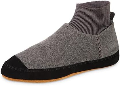 Acorn Unisex-Adult Polar Pair Ankle Fleece Slipper Sock, Charcoal, 12-13 Women/10.5-11.5 Men