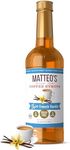 Matteo's Barista Style Sugar-Free Coffee Syrup, French Vanilla Flavor, Zero Calories and Sugar, Keto Friendly, Ideal for Lattes, Cappuccinos, Espresso, Americano, Indulgent Taste 33.8 Oz, 1-Pack