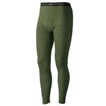 Duofold Men's Midweight Double-Layer Thermal Pant, Olive Heather, Medium