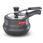 Prestige Nakshatra Duo Plus Hard Anodised Pressure Handi Cooker,5 Litre, Black