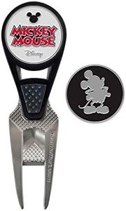 Team Effort Disney Mickey Mouse Golf CVX Ball Mark Repair Tool & 2 Ball Markers, Multi