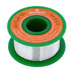 0.4mm Solder Wire Extra Thin Gauge 0.015 inch Diameter Rosin Flux Core Lead-Free 1.76oz 50g Sn99 Ag0.3 Cu0.7 Electronics Soldering Fine Electrical Solder Flow Small Solder Tiny Electric Soldering