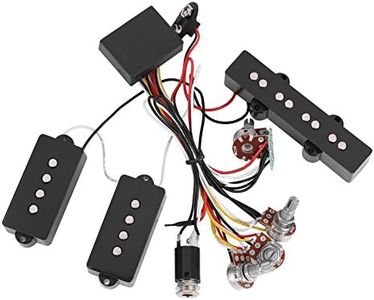 SolUptanisu Electric Bass Pickups,Electric Bass Preamp Wiring Circuit Pickup Replacement Accessory for Bass Guitar Active Equalizer