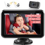 Itomoro Baby Car Camera, 4.3'' 1080P Night Vision Car Baby Monitor with Camera 5 Mins Easy Installation Crystal Clear Wide View for Rear Facing Seat ACZ407