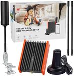 HiBoost Cell Phone Signal Booster for RV | High Power RV Booster Kit | 4G & 5G LTE | RV Signal Booster for Camper Trailer for All U.S.Carriers Verizon, AT&T, T-Mobile Us Cellular More, FCC Approved