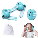 BAYBEE Noise Reduction Ear Muffs for Baby | Essential Infants Ear Protector Headphones with 25db Noise Cancellation & Adjustable Headband | Improves Sleep, Ideal for Travel, Fireworks (Blue)