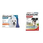 FRONTLINE Spot On Flea & Tick Treatment for Small Dogs (2-10 kg) - 6 Pipettes & FRONTLINE WORMER for Dogs - 2 Tablets