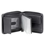 J. Buxton Emblem Zip-Around Billfold Black