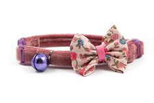 Ancol Vintage Bow Safety Cat Collar, Pink