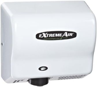 American Dryer ExtremeAir EXT7-M Steel Cover High-Speed Automatic Hand Dryer, 12-15 Second Dries, 100-240V, 540W Maximum Power, 50/60Hz, White Epoxy Finish