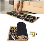 HTTMT- Pebbles Cobblestone Foot Massage Mat for Reflexology Massage,Acupressure Relieve,Stimulates Blood Circulation for Pain Relief/Nerve Ache,Anti-Slip Yoga Mat Healthcare [P/N: ET-HOME018-A]