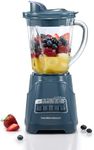 Hamilton Beach Power Elite™ Blender with 40 oz. Glass Jar, Pour Spout, 12 blending functions, wave action, Kitchen Makeover Blue, 58155J
