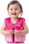 INIGGII Toddler Swim Vest, Swim Jacket for Kids, Infant Swim Trainer Vest for 20-28 lbs (Age 18 Months-2 Years Old Girls) with Adjustable Safety Strap